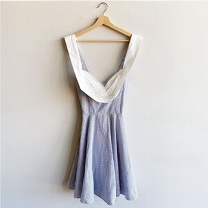 Trashy Diva Blue and White Seersucker Mini Dress 4